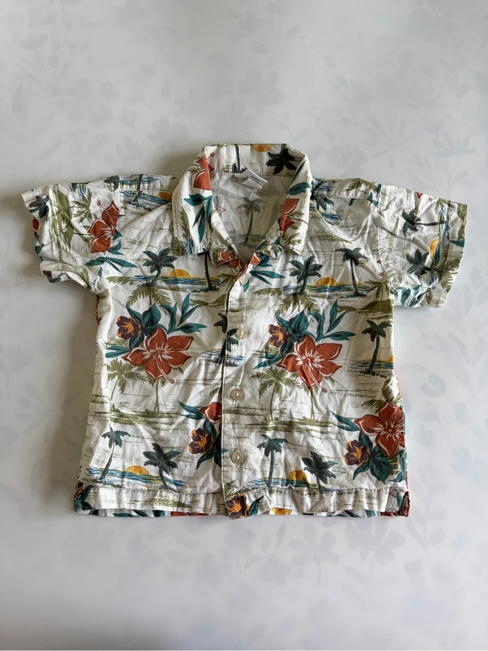 Bundle of Baby Boy Tops Size 12 Months Old Navy Stripes Hawaiian Shirt Pirate